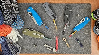 Best Paracord Lanyard Design For EDC  Episode 7  Spyderco Kubey Hogue amp Honey Badger Knives [upl. by Tselec]