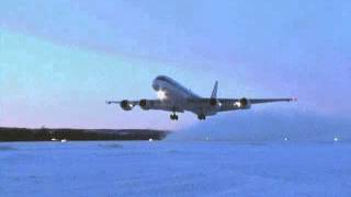 DC8 Takeoff in Kiruna Sweden [upl. by Fabrienne]