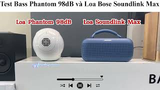 Test Bass Devialet Phantom 98db vs Bose Soundlink Max [upl. by Allisirp]