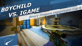 b0ychild vs iGame  Binary Dragons csgopolygon Cup 6 [upl. by Asilehs]