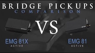 EMG 81X vs EMG 81  Active Bridge Pickup Guitar Comparison  Demo [upl. by Stilla591]