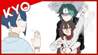 Xiao And Hu Taos Relationship IsComplicated Genshin Impact Comic Dub [upl. by Launam]