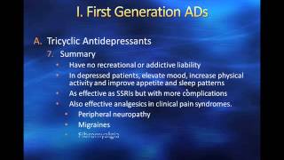 First and Second Generation Antidepressants [upl. by Aisad]