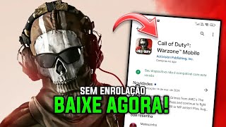 COMO BAIXAR WARZONE MOBILE EM CELULAR INCOMPATÍVEL 2024 [upl. by Dich]