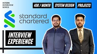 How to get an Internship at Standard Chartered  Standard Chartered Interview Experience  Resume [upl. by Mauralia]