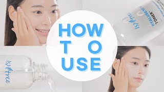 ENG HOW TO USE  Hyaluronic Acid Toner [upl. by Anirbac]