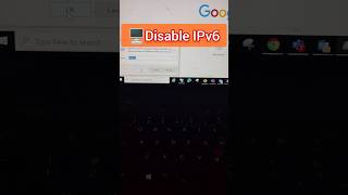 Disable IPv6 Network internet protocol version6 ITparivar Shorts [upl. by Bradlee]