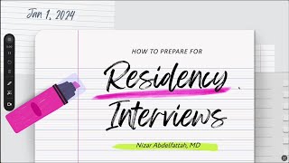 Residency amp Fellowship Interviews  Part 2 [upl. by Lattonia]