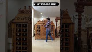 templedesign templedecor woodentemple hindutemple explore goviral ytshorts aarsun [upl. by Amorita]