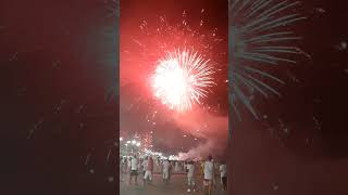 Queima de fogos Reveillon 2022  Praia Grande SP [upl. by Priebe847]