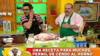 Pernil de cerdo al horno Parte 1 [upl. by Ydnak]