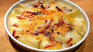 Finocchi gratinati  in 15 nel microonde  Cheese gratin fennels EasyRecipe [upl. by Ng]