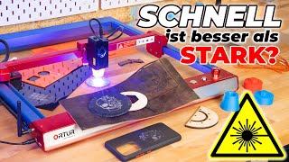 ORTUR Laser Master 3  SCHNELL mit WIFI LIGHTBURN Test 2023 XXL [upl. by Neibart]