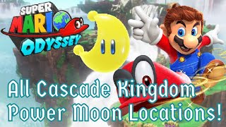 All Cascade Kingdom Power Moon Locations  Super Mario Odyssey Tutorial [upl. by Ahsetan811]