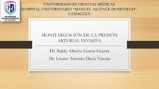 MONITORIZACIÓN DE LA PRESIÓN ARTERIAL INVASIVA PUNTOS CLAVES [upl. by Ennahs459]