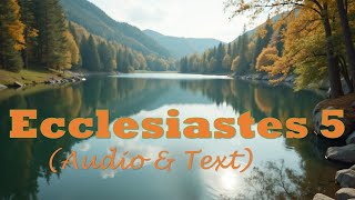 Ecclesiastes 5  KJV AUDIO BIBLE With Text amp Images [upl. by Ahtekahs]