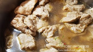 NEW VEGAN BEEFLESS STEW MEAT RECIPE SEITAN  Connies RAWsome kitchen ASMR KITCHEN SOUNDS [upl. by Ellesor]