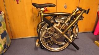 My Brompton Folding Bike Story Titanium V Steel Akubra Brompton Girl with Subtitles [upl. by Laroy]