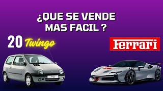 ✅¿Que es mas Fácil de Vender 20 Twingos o un Ferrari😃 [upl. by Suneya]