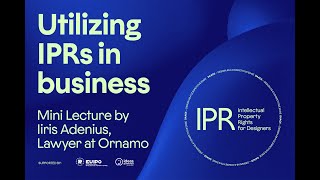 Utilizing IPRs in business [upl. by Varuag299]