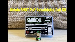 How to set up the Wotofo SMRT PnP rebuildable Mesh Coil amp How to Clean amp rewick to last for months [upl. by Melburn663]