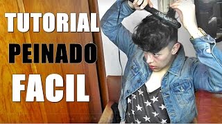 PEINADO CABELLO ONDULADO PARA HOMBRE FACIL [upl. by Bever5]