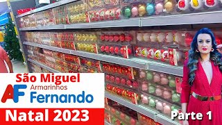 Decoração de Natal no Armarinhos Fernando de São Miguel 2023 parte 1 Top em Orlando [upl. by Ijneb]