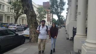 LONDON WALK 2019  from BAYSWATER Tube Station to LANCASTER GATE Station [upl. by Ahcsap419]