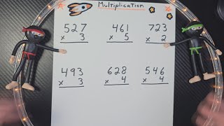 3Digit by 1Digit Multiplication Maths [upl. by Myrtle]