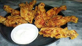 Fried Chicken Recipe  Taste the Crunchiest Fried Chicken Best and Easy WayChillandGrill [upl. by Nyladnor566]