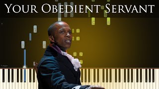 Your Obedient Servant  Hamilton  Piano Synthesia [upl. by Donahoe]