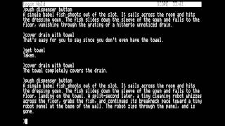 Babel Fish Puzzle Hitchhikers  Most Annoying Puzzle  Infocom 1984 [upl. by Leugar]