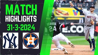 Yankees Outlast Astros in Dramatic Finish  Full Game Highlights 33124 [upl. by Iruyas]