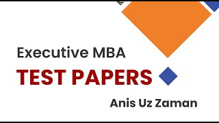 EMBA Test Paper 2024 FREE pdf eBook for DOWNLOAD [upl. by Nnairda218]