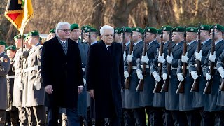 Berlino  Mattarella incontra il Presidente della Repubblica Federale di Germania [upl. by Jerad]