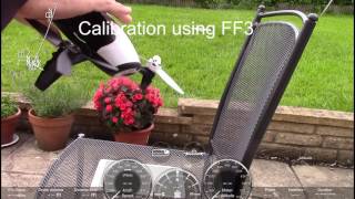 Parrot Bebop 2 pre and post calibration [upl. by Ihsorih459]