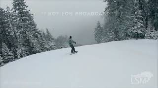 121923 Snowshoe WV  Mountain After Inches of Snow Ski Scenes [upl. by Baiss]