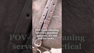 POV cleaning your horse’s tack serves a practical purpose it’s not just for looks [upl. by Lodnar]