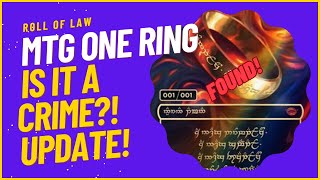 Is The One Ring MTG Card An Illegal Lottery Update [upl. by Kiehl]