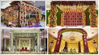 Latest Wedding Mandapam Decoration Ideas 2023  Wedding Stage Decorations  Muhurtham Stage Decor [upl. by Sira]