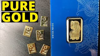 GOLD UNBOXING  PAMP Suisse Lady Fortuna  Valcambi Gram Bars [upl. by Ahsitahs933]