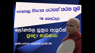 අකුසල විපාක යටපත් කරන ක්‍රම  දේශනා අංක 6  Ven kukulpane Sudassi thero [upl. by Onilatac]