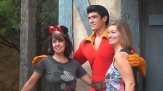 GASTON meets baby Gaston at Disney World Magic Kingdom [upl. by Nedrob]