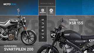 Yamaha XSR 155 vs Husqvarna Svartpilen 200 Comparo  Behind a Desk [upl. by Essa]