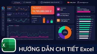 Hướng dẫn tạo Dashboard Excel báo cáo doanh thu cửa hàng Smartphone  Phần 2  Chiến Chart [upl. by Aisorbma]