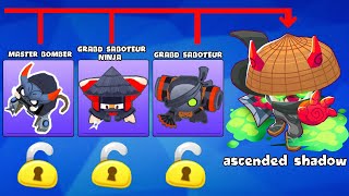 MAX Level 100 Ascended Shadow in BTD6 Update PARAGON Tower [upl. by Drape2]