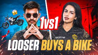 SHARKSHE 1v1 adminogaming19 Looser Buys a Bike CHALLENGE 😱💵💰 [upl. by Ellah]