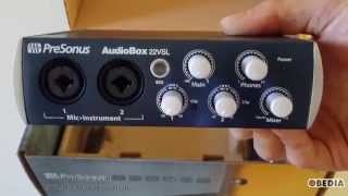 PreSonus AudioBox 22VSL Unboxing [upl. by Airalednac808]