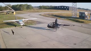 Crash of a Robinson R22 Beta on Sunday October 27 2024 at Pearland Regional Airport KLVJ Texas [upl. by Napoleon]