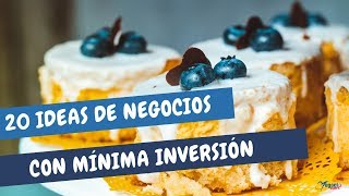 20 ideas de negocios rentables con mínima inversión en alimentos Tendencia 2021 [upl. by Alenoel]